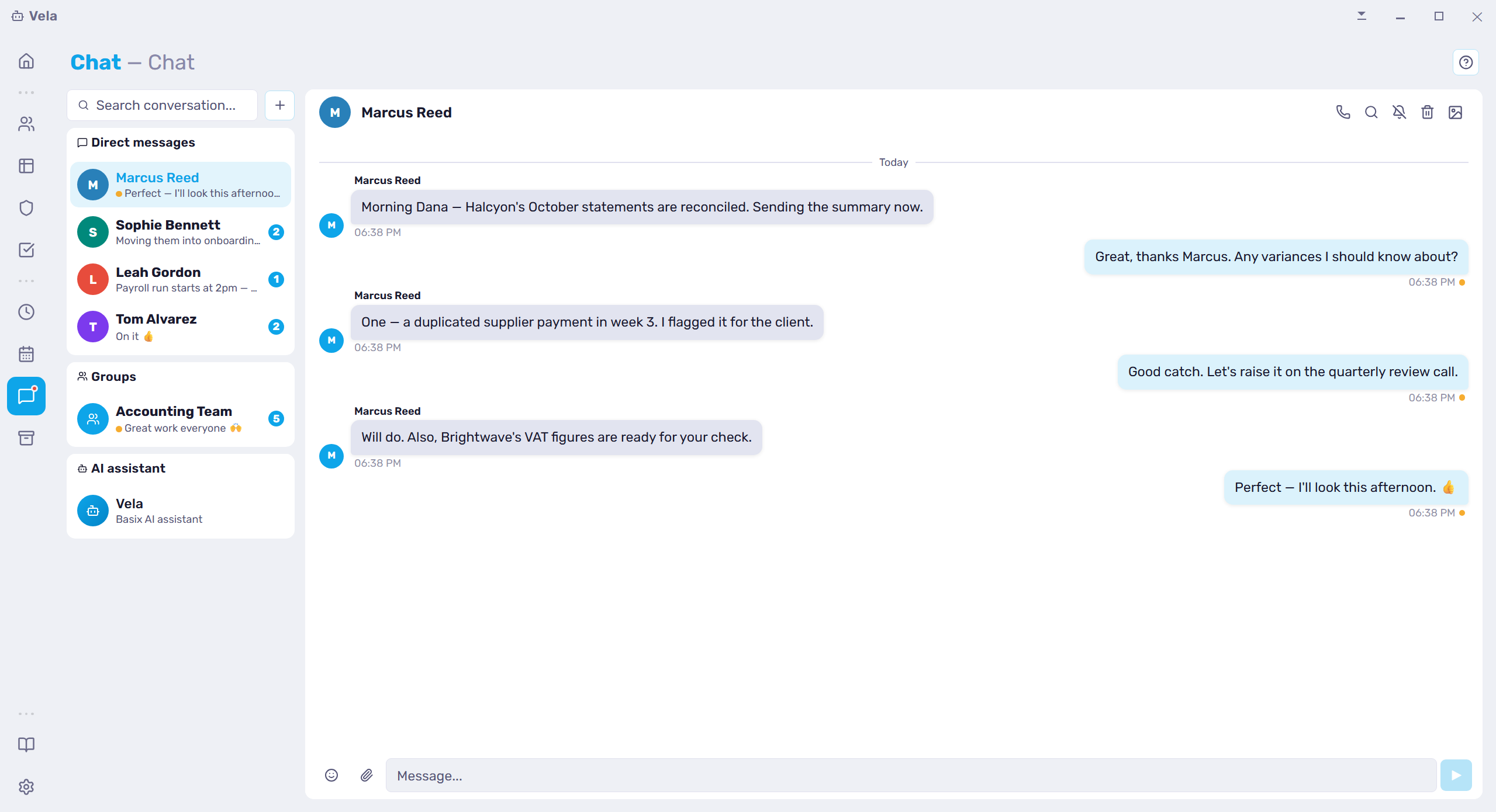Chat in Basix